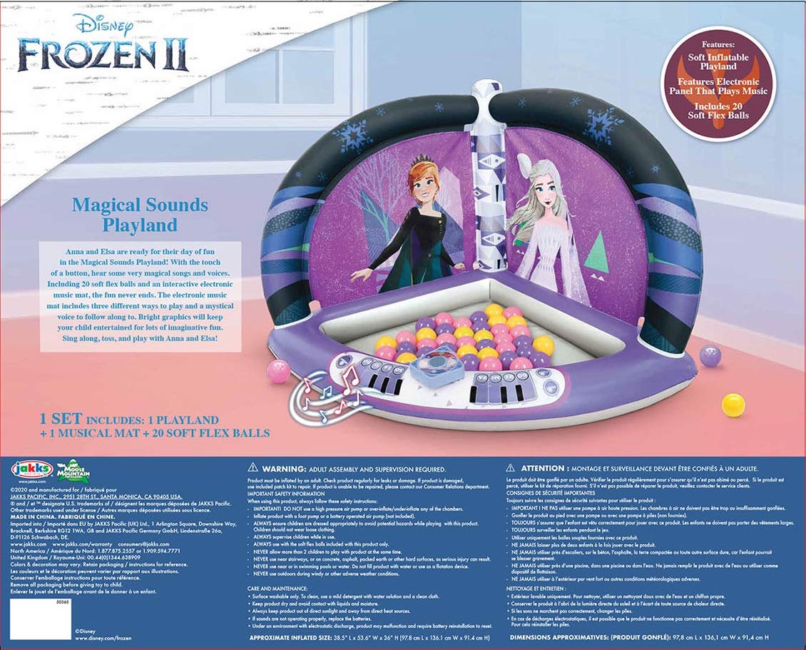 Disney Frozen 2 Kids Ball Pit with 20 Balls and Music Feature - Image 5