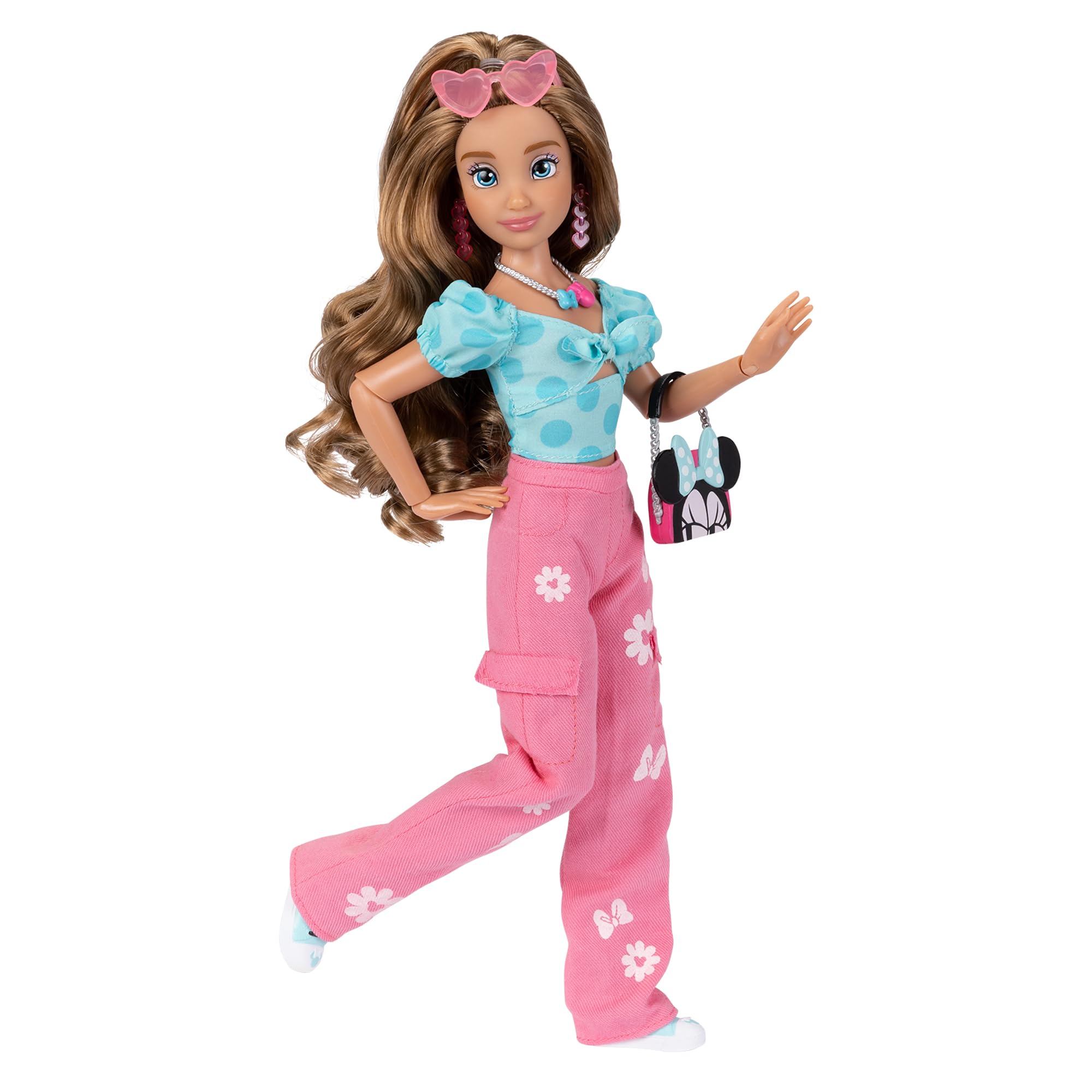 Disney ily 4EVER Dolls Minnie 11.5" Tall with 13 Points of Articulation, Two Complete Mix-and-Match Outfits and Glittery Mickey Ring for You! - Image 10