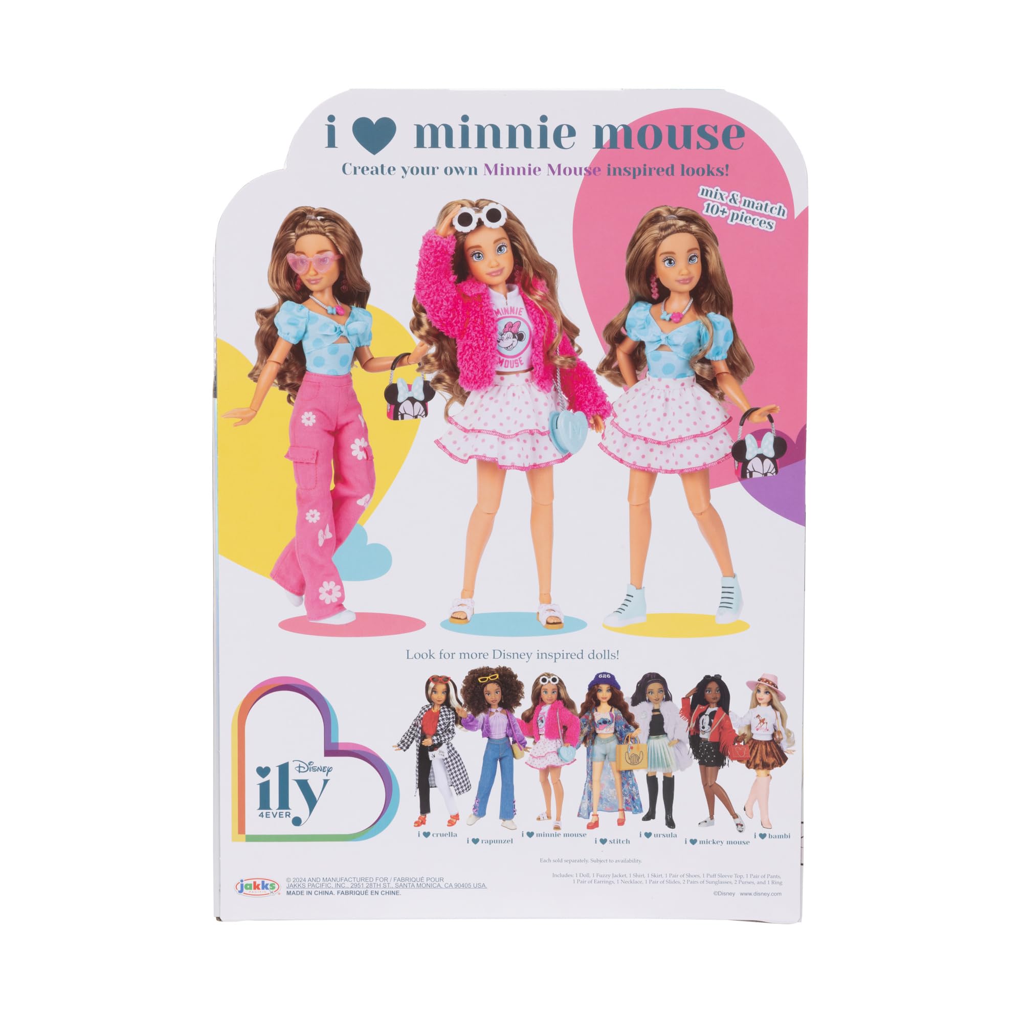 Disney ily 4EVER Dolls Minnie 11.5" Tall with 13 Points of Articulation, Two Complete Mix-and-Match Outfits and Glittery Mickey Ring for You! - Image 7