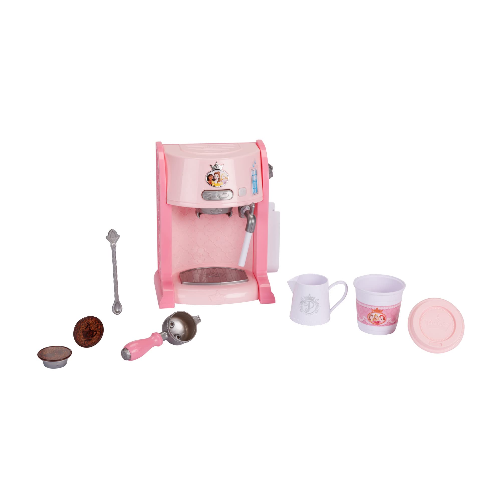 Disney Princess Style Collection Toy Espresso Machine for Kids, Coffee Maker Play Kitchen Accessories Gift for Girls & Kids - Image 12