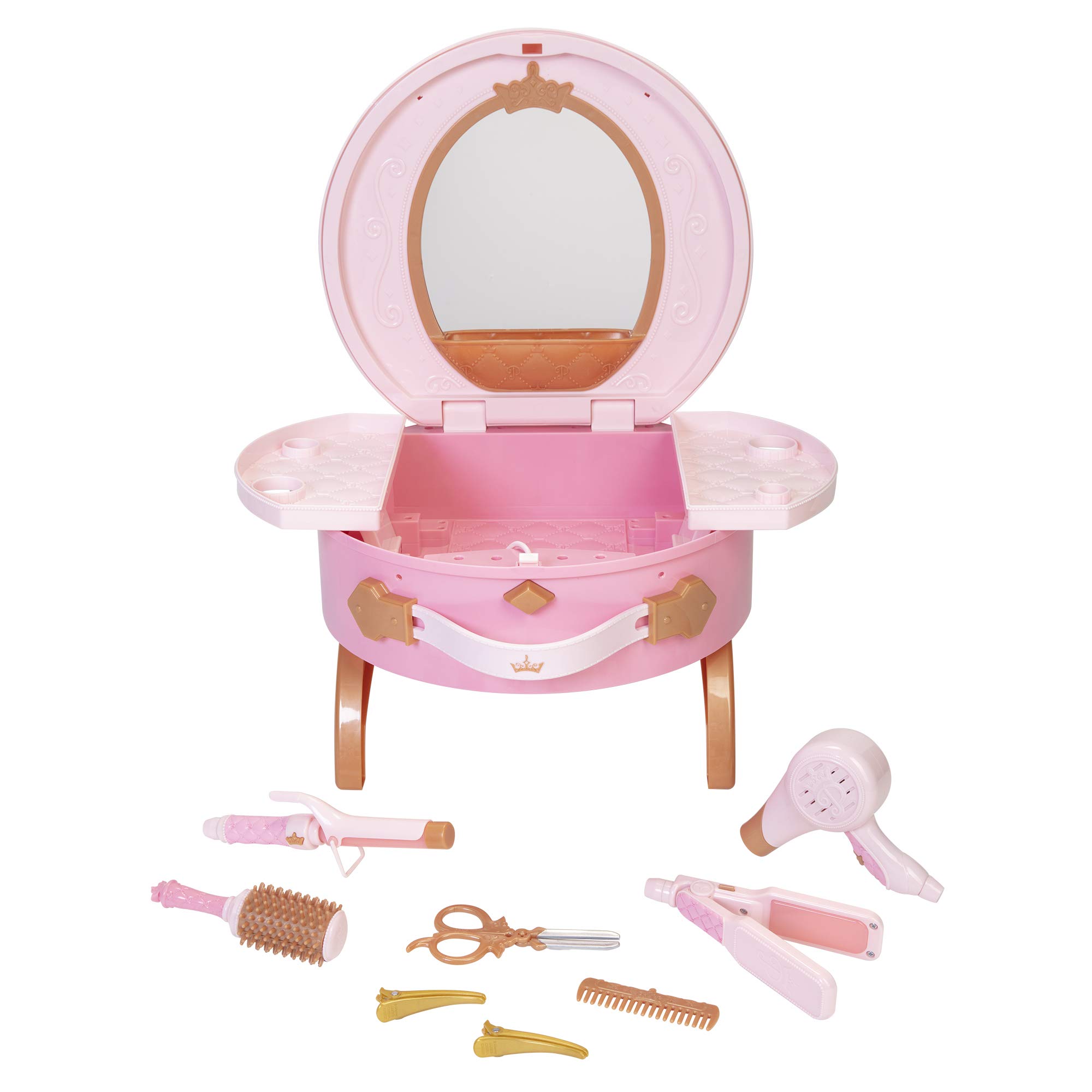 Disney Princess Vanity Style Collection Light Up and Style Vanity - Lights & Realistic Sound Styling Tools - Image 4