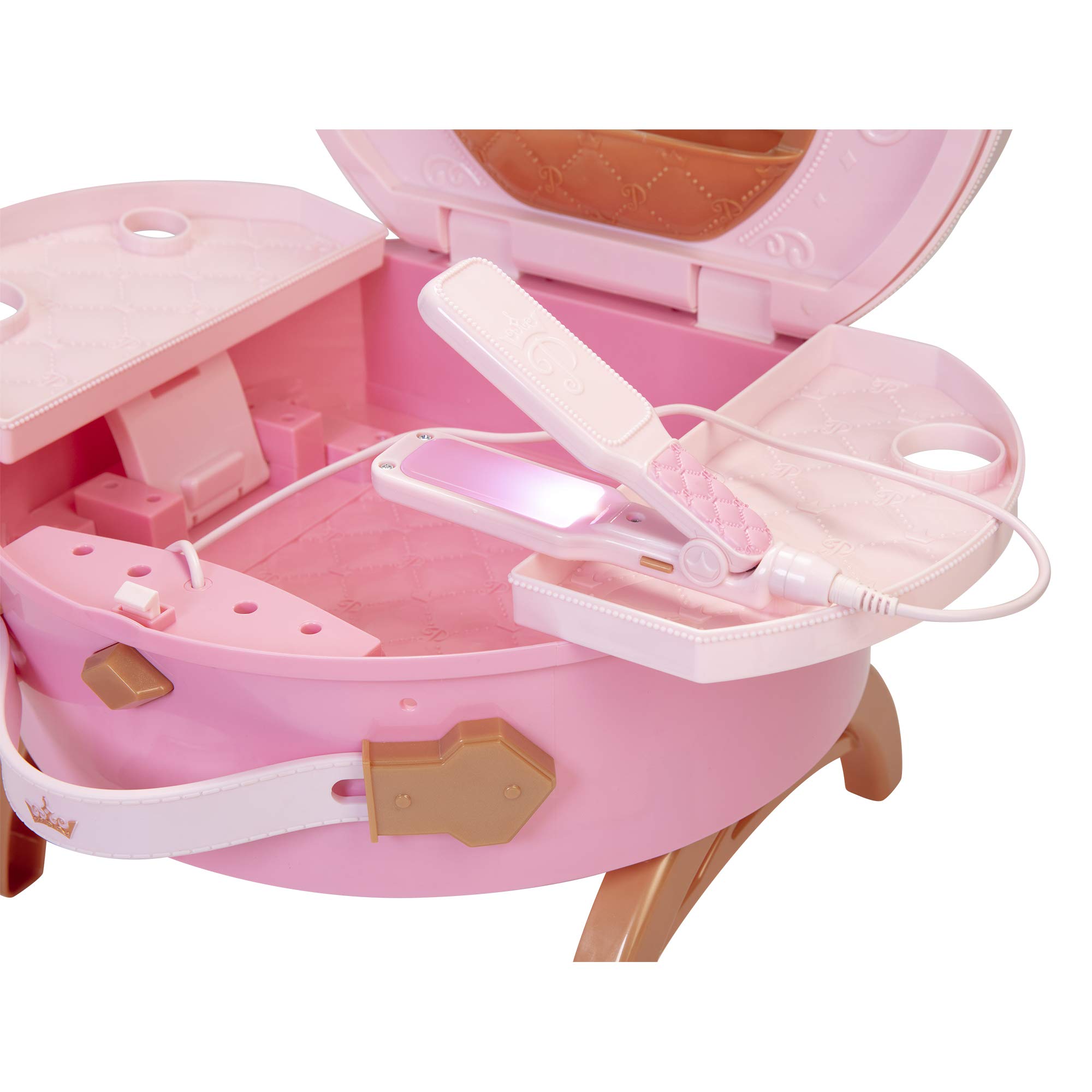 Disney Princess Vanity Style Collection Light Up and Style Vanity - Lights & Realistic Sound Styling Tools - Image 9