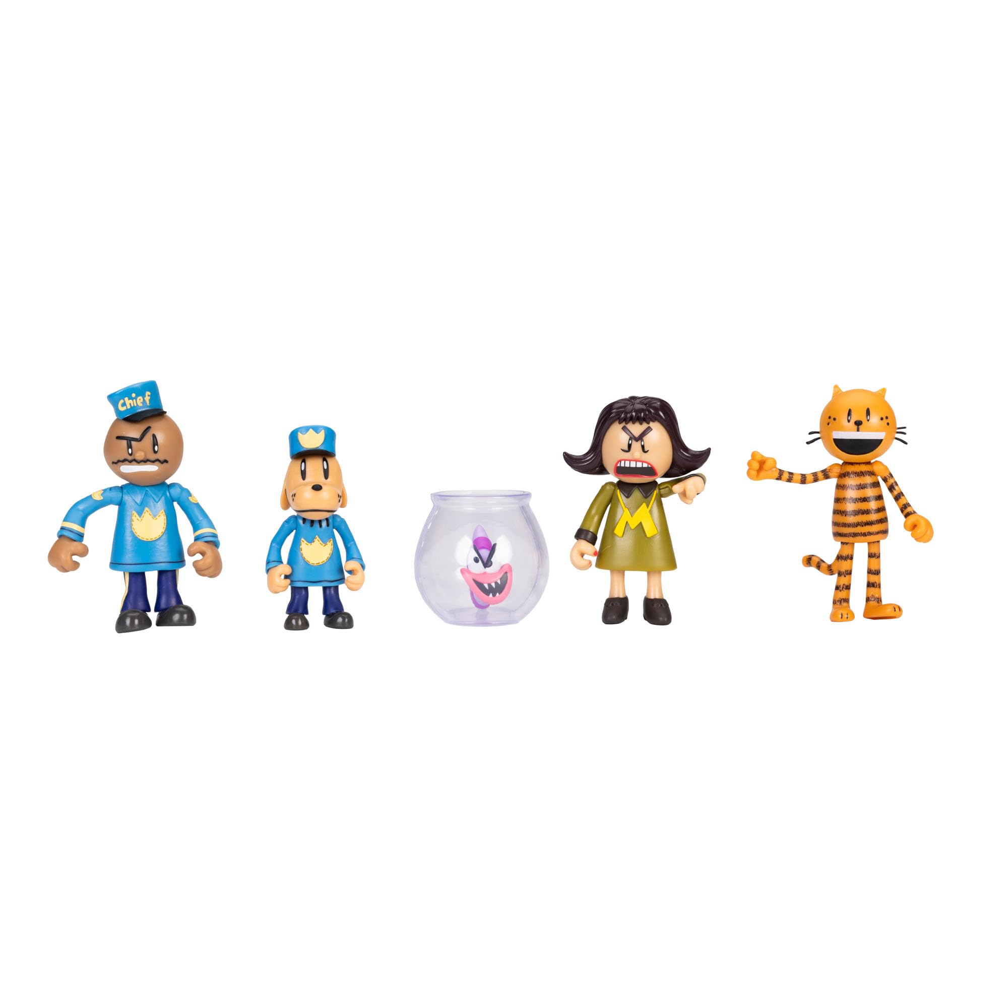 Dog Man 2.5" Inch Figures 5-Pack Multipack from Jakks Pacific's Wave #3 - Image 3