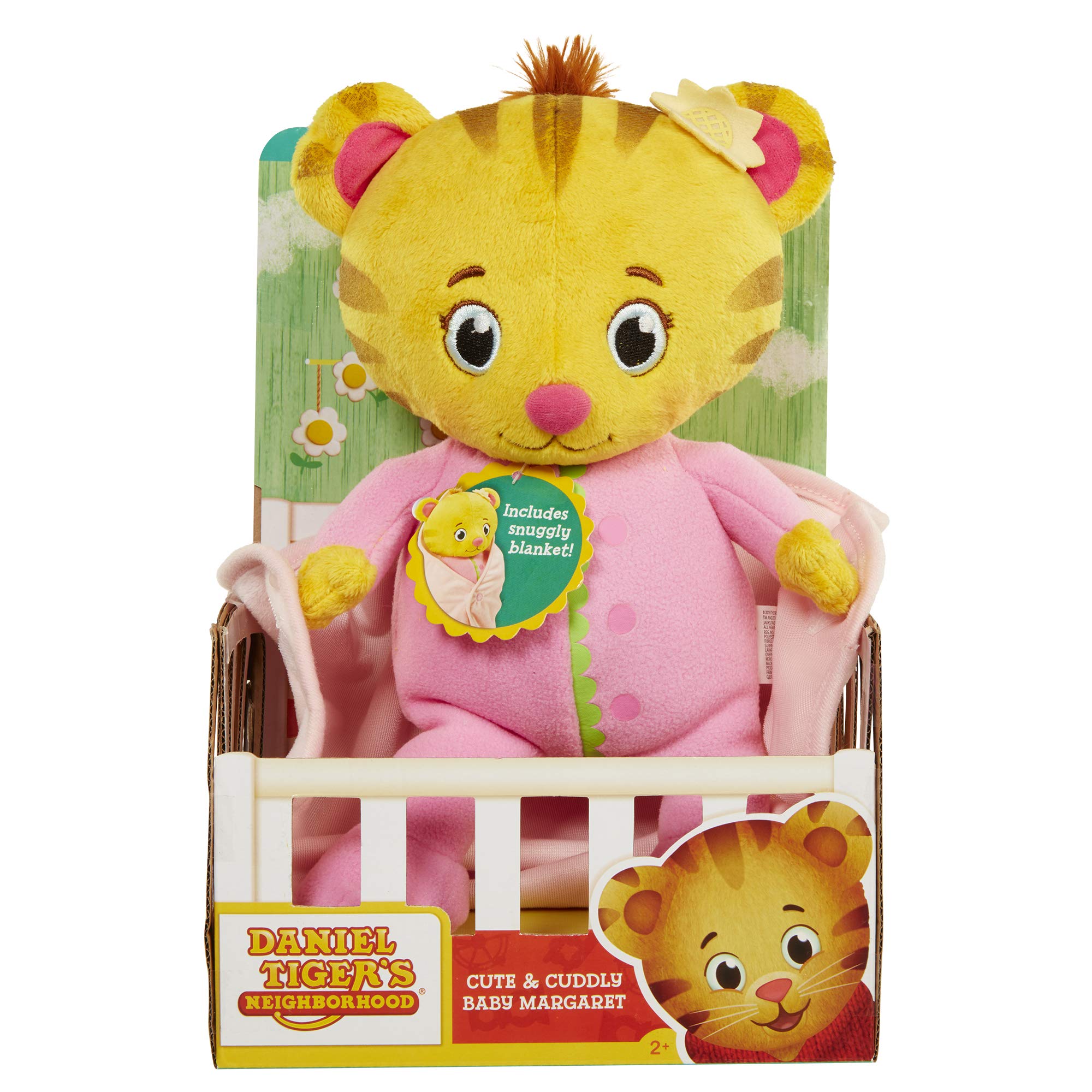 JAKKS Pacific Daniel Tiger's Neighborhood Cute and Cuddly Baby Margaret Plush Pink/Yellow - Image 7