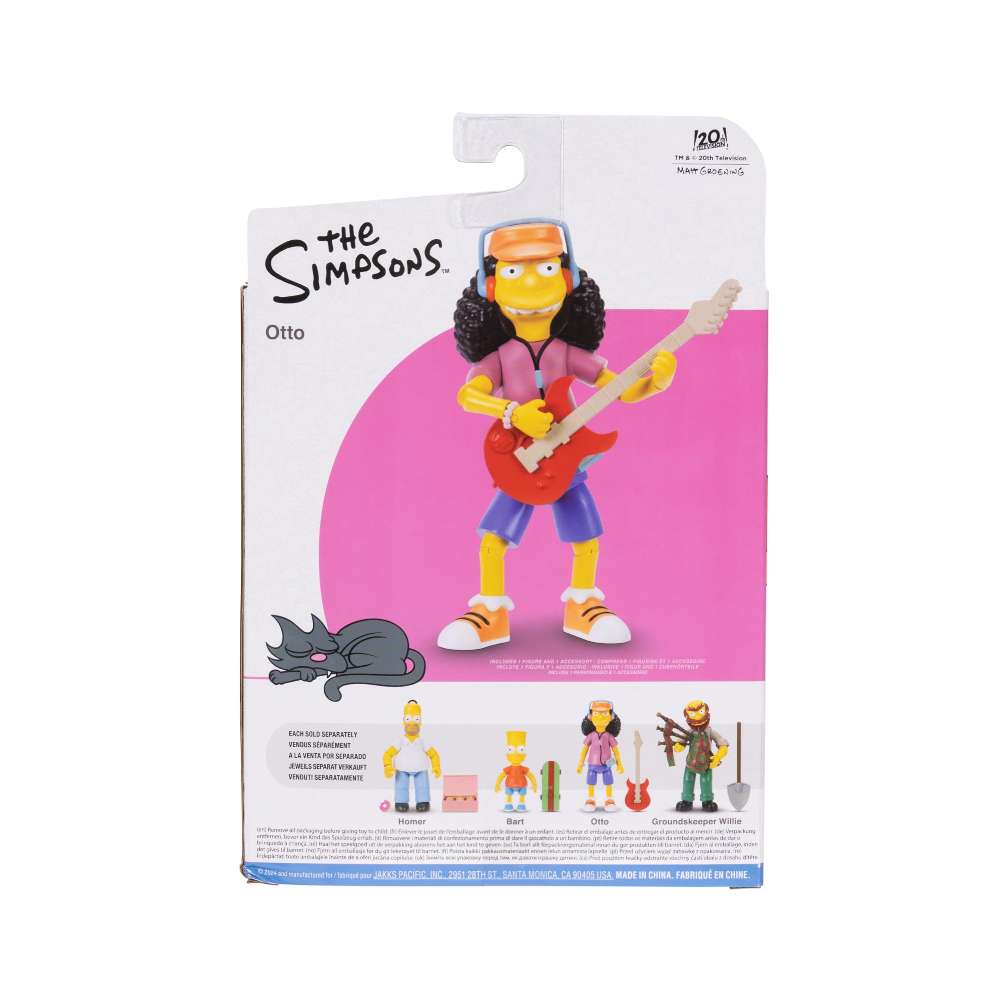 JAKKS Pacific Disney The Simpsons Action Figures 4-Pack 5-Inch Collectible Figures from Wave 1 - Homer, Bart, Groundskeeper Willie, and Otto - Image 14
