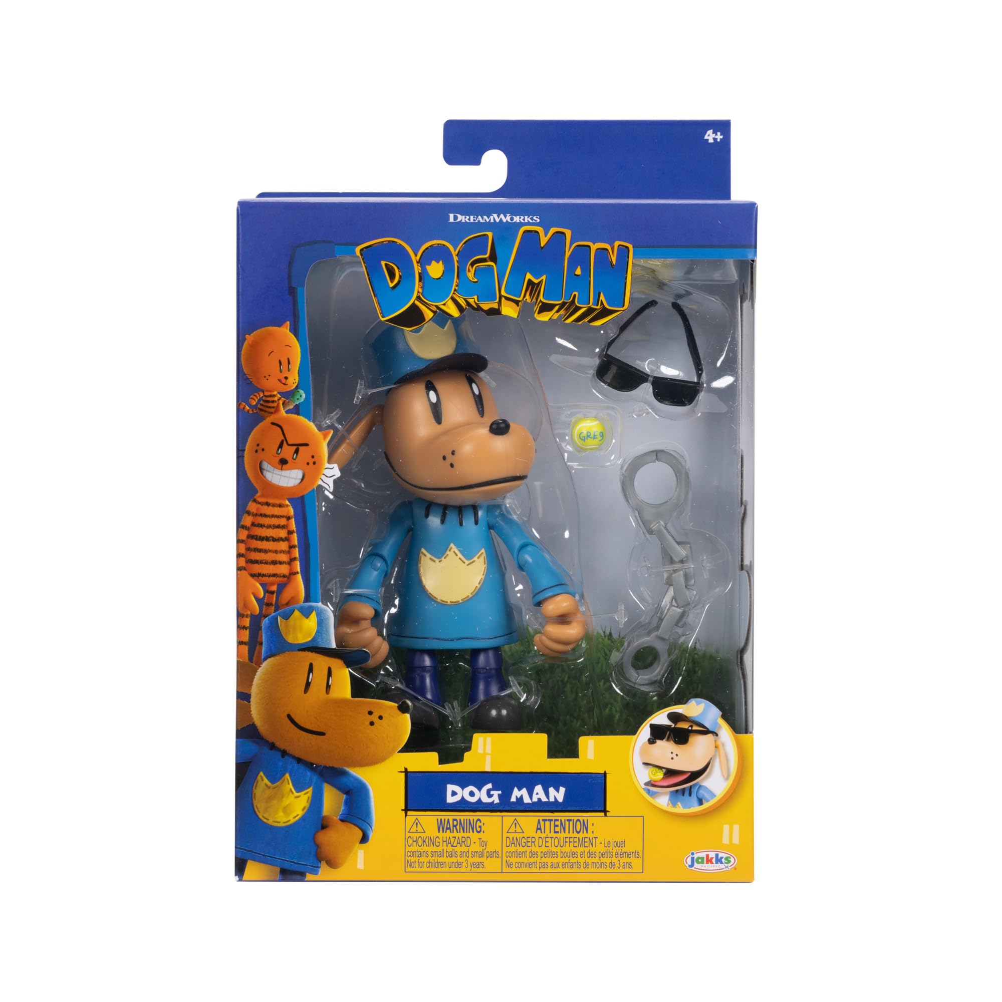 JAKKS Pacific Dog Man Movie 5 Inch Dog Man Articulated Action Figure, Officially Licensed Toys, Collect All the Movie Action Figures and Plush Toys - Image 6