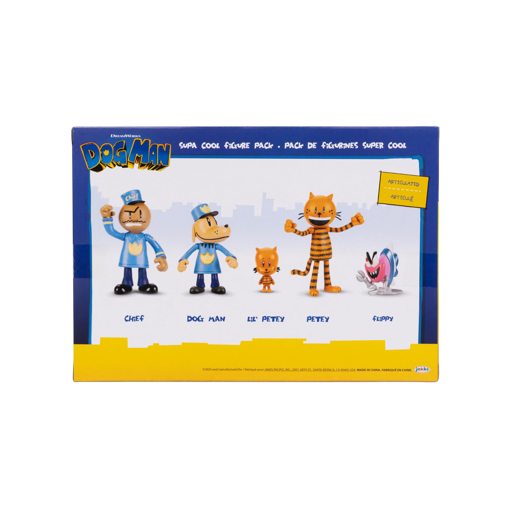 JAKKS Pacific Dog Man Movie Action Figures Multipack Set, Includes 2.5 Inch Scale Figures - Inspired by the Dog Man Movie Toys, Lil Petey, Petey, Chief, and Flippy! - Image 6