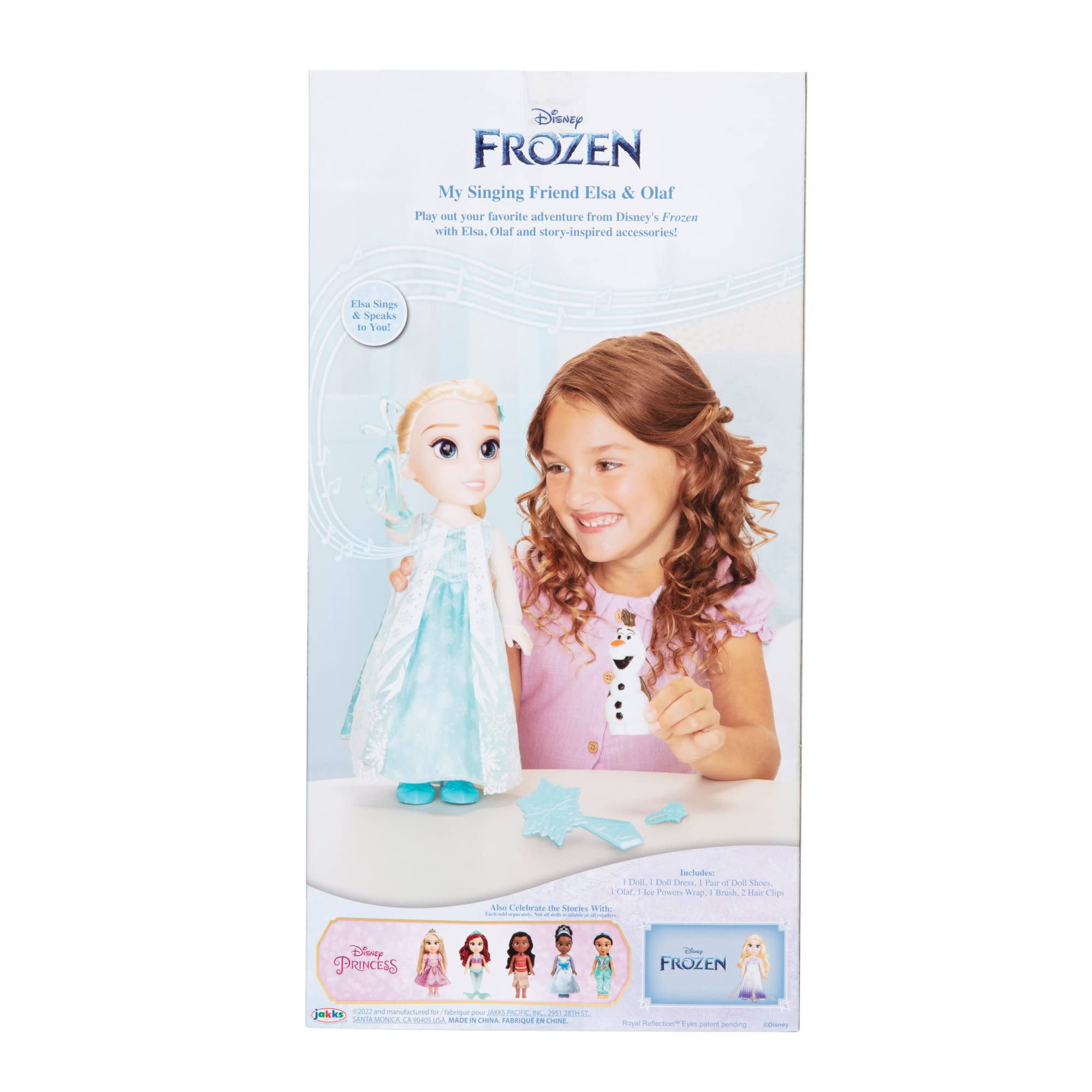 JAKKS Pacific Elsa Doll Classic My Singing Friend Elsa Doll & Olaf Figure - Image 13