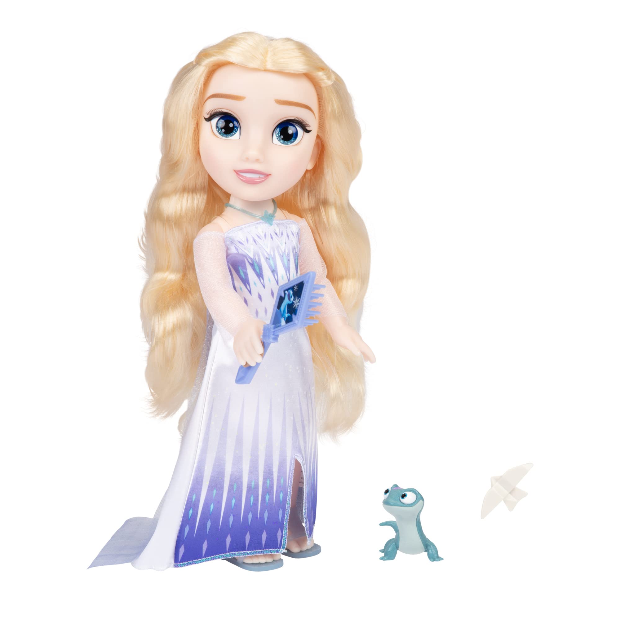 JAKKS Pacific Frozen Elsa Doll The Snow Queen My Singing Friend Elsa & Bruni Figure - Image 13