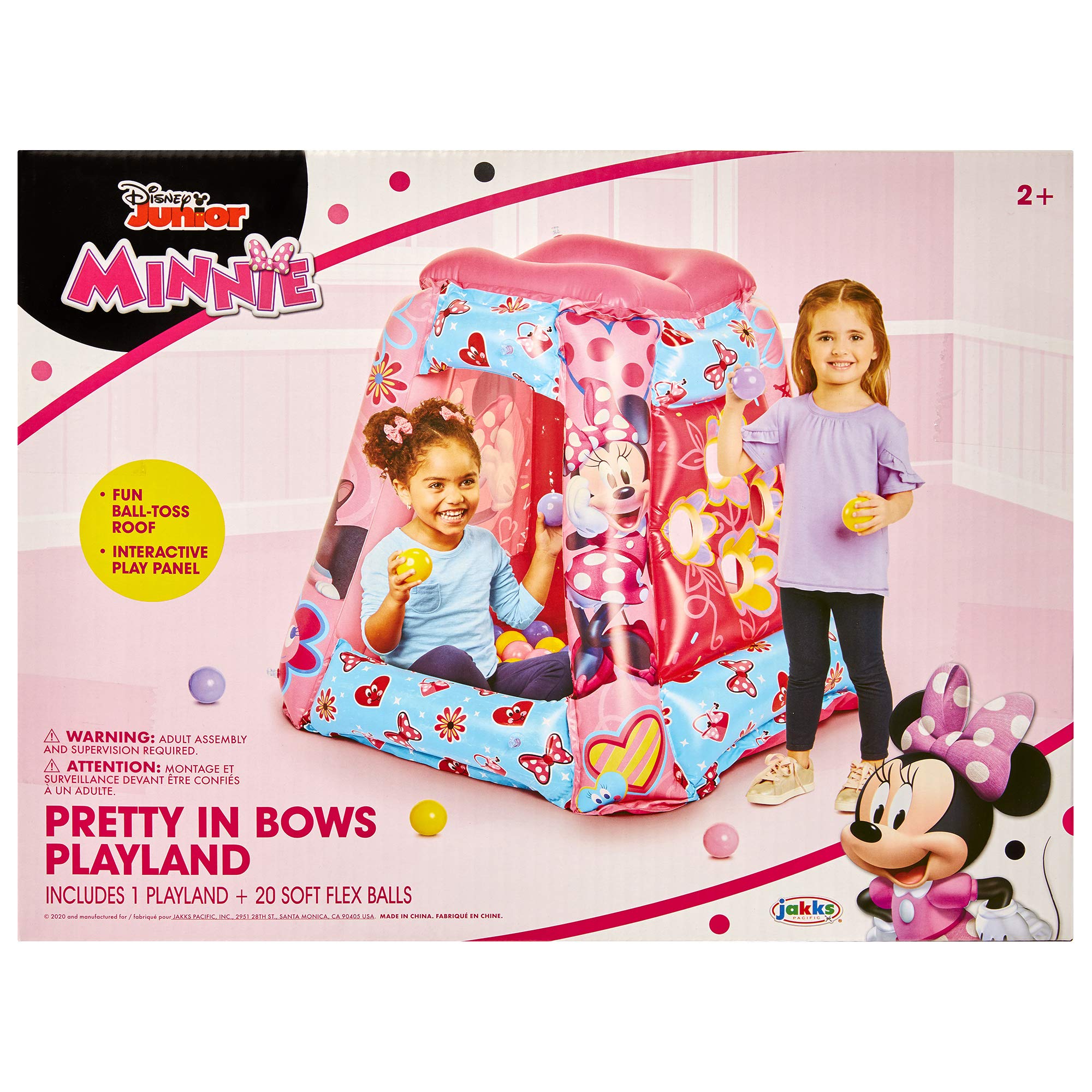 Minnie Mouse Ball Pit 20 Balls - Toddler Jungle Gym Playhouse Inflatable for Boys Girls Kids [20 Balls Included] - Image 6